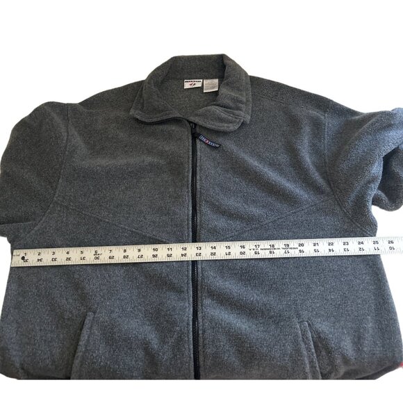 Jerzees Mens Large Gray Full Zip Fleece Jacket 70% Polyester & 30% Rayon - Picture 4 of 6